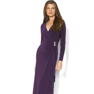 Ralph Lauren long sleeve formal gown 12P